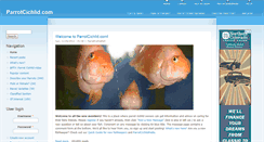 Desktop Screenshot of parrotcichlid.com