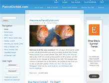 Tablet Screenshot of parrotcichlid.com